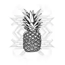 Pineapple tattoo design idea