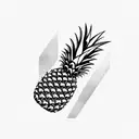 Pineapple tattoo design idea