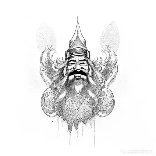 dwarf  tattoo design idea
