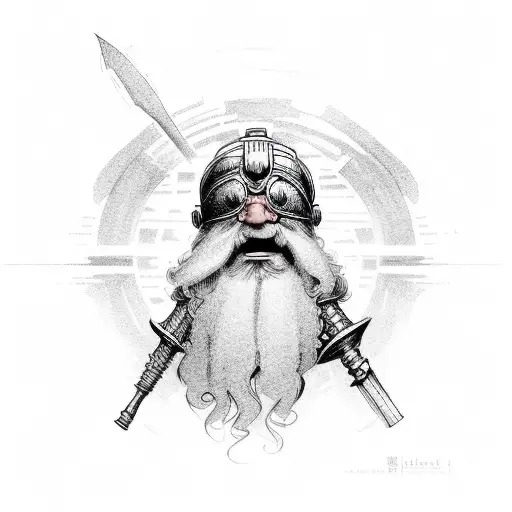 dwarf  tattoo design idea