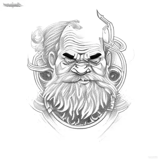 dwarf  tattoo design idea