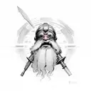 dwarf  tattoo design idea