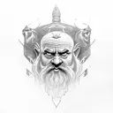 dwarf patterns from the Lord of the Rings tattoo design idea