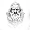 dwarf patterns from the Lord of the Rings tattoo design idea