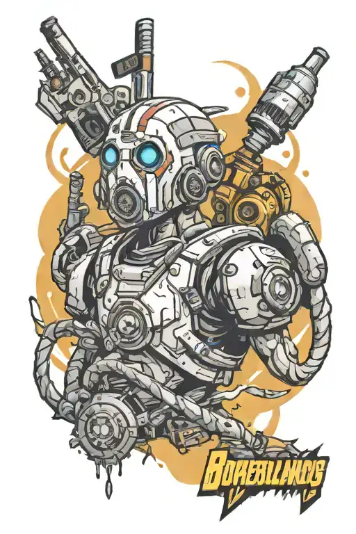 borderlands video game tattoo design idea