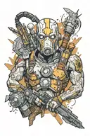 borderlands video game tattoo design idea