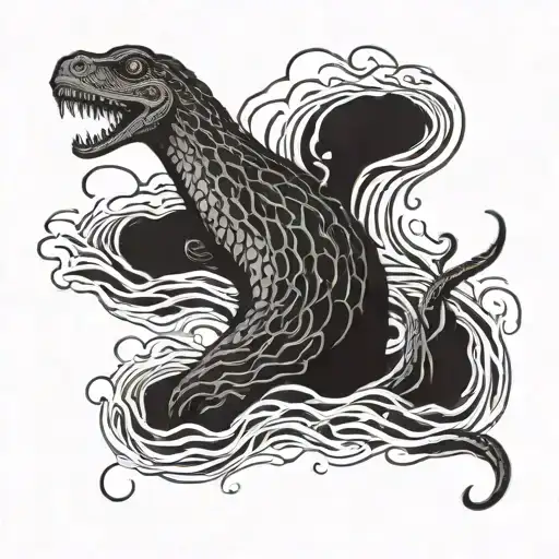 loch Ness monster  tattoo design idea