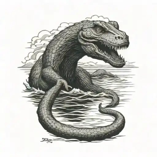 loch Ness monster  tattoo design idea