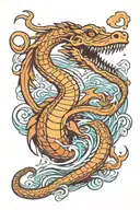 loch Ness monster  tattoo design idea