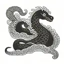 loch Ness monster  tattoo design idea