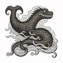 loch Ness monster  tattoo design idea