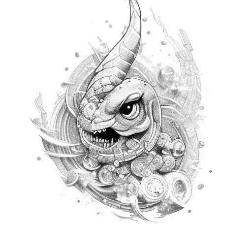 turbo tattoo design idea
