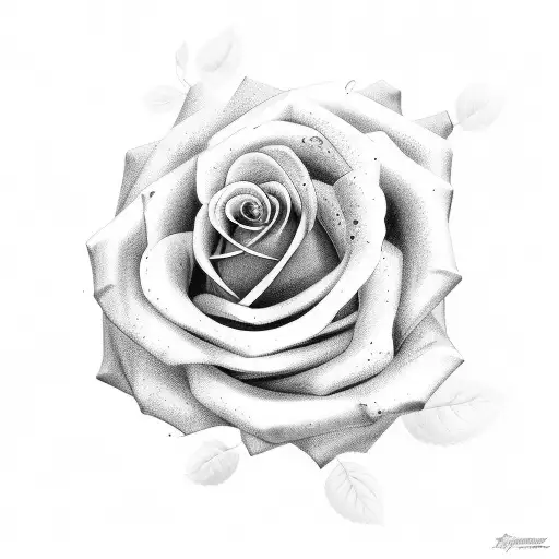 Rosa no triceps tattoo design idea