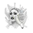 pickle slut tattoo design idea