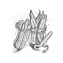 pickle slut tattoo design idea