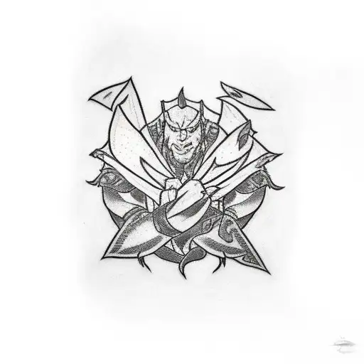 critical role cast fighting their characters in real life tattoo design idea