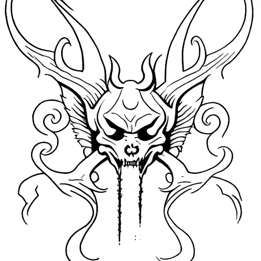 if I don't let my demons out to breath I'll end up with some horns or pair of fucking wings tattoo design idea