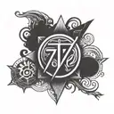777 symbol within its shadow tattoo design idea