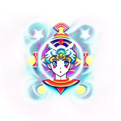 sailor moon tattoo design idea