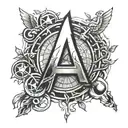 avengers logo tattoo design idea