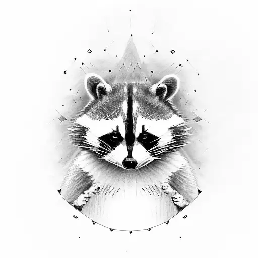 "mummy raccoon" cute funny tattoo design idea