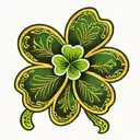 Shamrock tattoo design idea