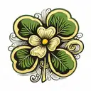 Shamrock tattoo design idea