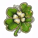 Shamrock tattoo design idea