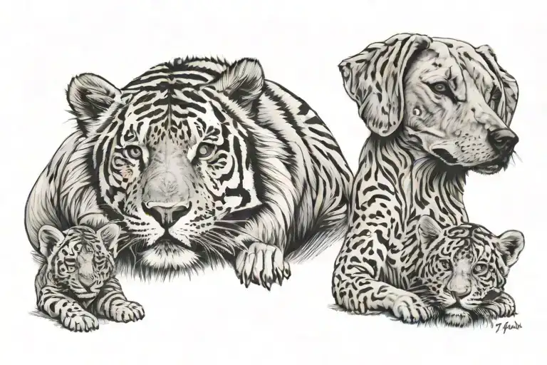 Mom is home, mother and son matching tattoos tattoo design idea