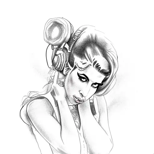 amy winehouse tattoo design idea