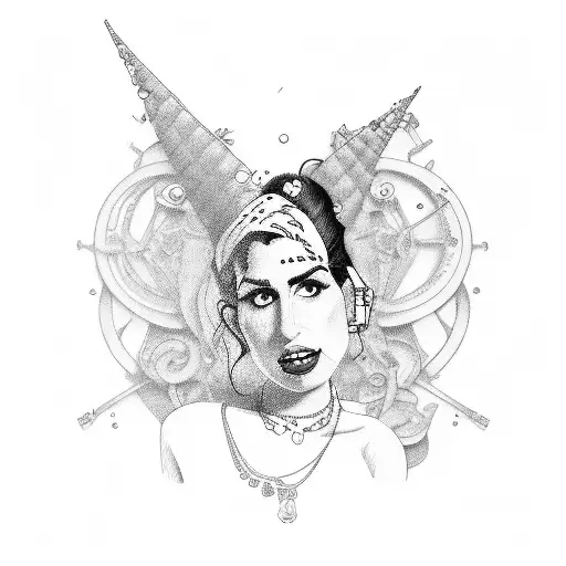 amy winehouse tattoo design idea