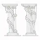 samson breaks columns being tattoo design idea