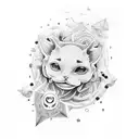 attention deficiency and virgo tattoo design idea