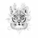 wildlife conservation tattoo design idea