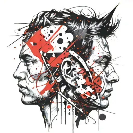 head of David  tattoo design idea