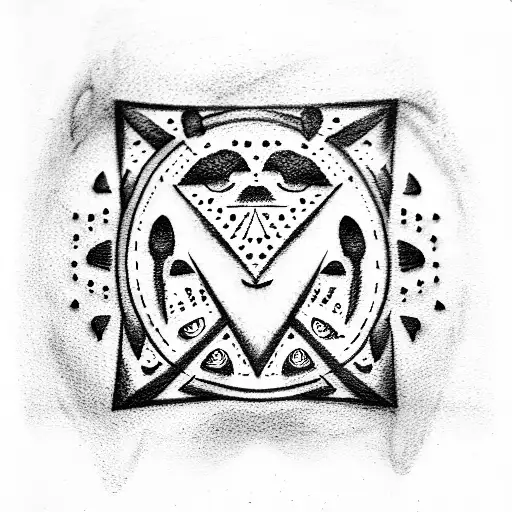 Punishment, hieroglyphs, china tattoo design idea