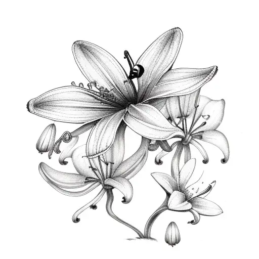 Small lily tattoo. Very simple. I left this without shading and in only  black in so when it's healed, my little sister, L… | Lily tattoo, Small lily  tattoo, Tattoos