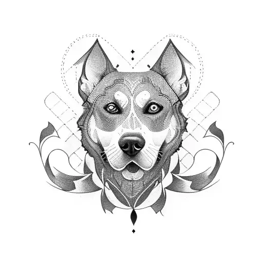 amor a mi perro tattoo design idea