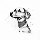 amor a mi perro tattoo design idea