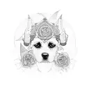 amor a mi perro tattoo design idea