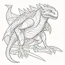 skrill from how to train your dragon  tattoo design idea