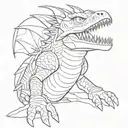 skrill from how to train your dragon  tattoo design idea