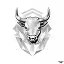 Lamborghini bull logo tattoo design idea