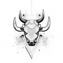 Lamborghini bull logo tattoo design idea