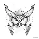 arrow wrapped around an arrow with a coon tattoo design idea