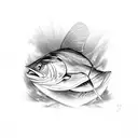 2 mackerel tattoo design idea