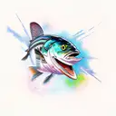 2 mackerel tattoo design idea