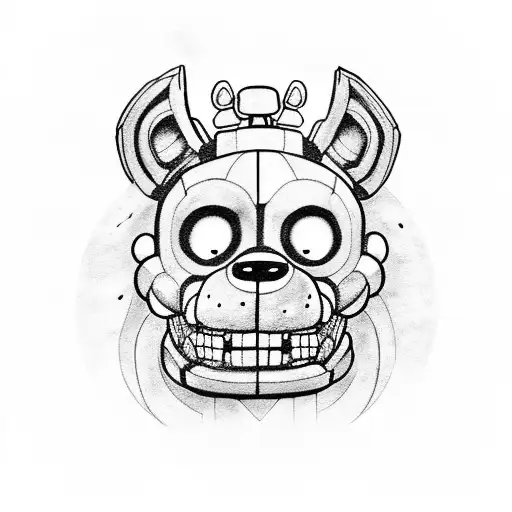 five nights at Freddy's  tattoo design idea