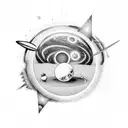 solar system  tattoo design idea