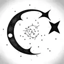 orion constellation tattoo design idea